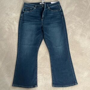 Loft kick crop high rise